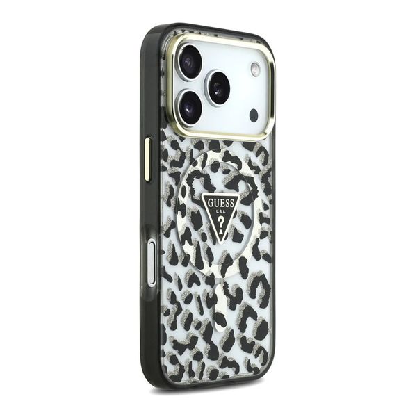 Guess Cover MagSafe Apple iPhone 18 Pro / 17 Pro - Leopard Black