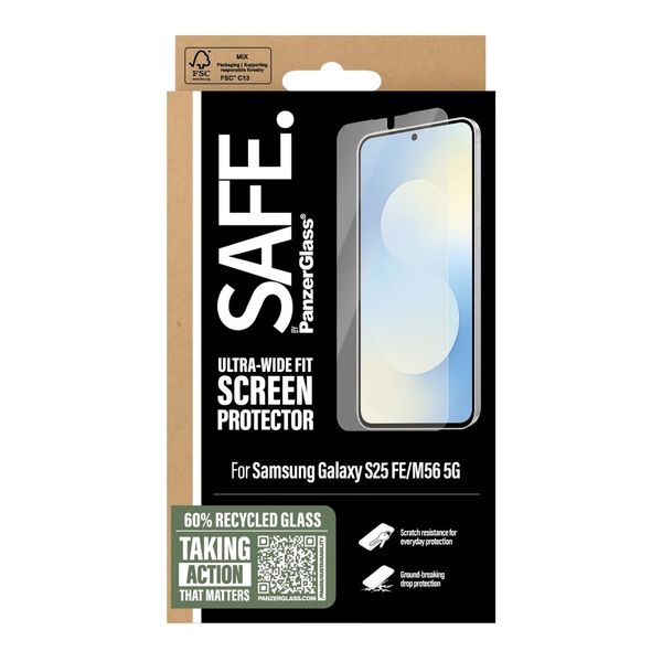 SAFE by PanzerGlass Vetro temperato ultra-wide fit Samsung Galaxy S25 FE