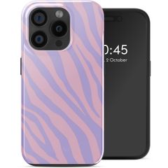 Selencia Cover posteriore Vivid con MagSafe Apple iPhone 15 Pro - Zebra Light Pink Lilac