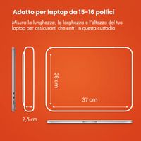 imoshion Custodia per laptop con tasca 15-16 pollici - Petrol Green