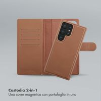 Selencia Libreria rimovibile Olyn con MagSafe Samsung Galaxy S24 Ultra - Marrone