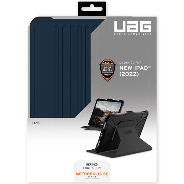 UAG Cover a libro Metropolis Apple iPad 11 (2025) 11 pollici A16 / iPad 10 (2022) 10.9 pollici - Blu