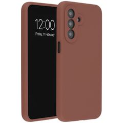 Accezz Cover Posteriore in Silicone Liquido Samsung Galaxy A27 (5G) - New Tea Brown
