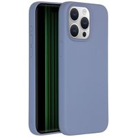 Accezz Cover in silicone liquido con MagSafe Apple iPhone 15 Pro Max - Lavender Gray