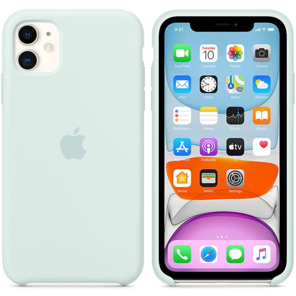 Apple Cover in Silicone Apple iPhone 11 - Seafoam