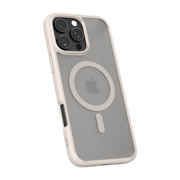 Spigen Cover Posteriore Ultra Ibrida con MagSafe Apple iPhone 16 Pro Max - Frost Natural Titanium