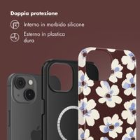 Selencia Cover posteriore Vivid con MagSafe Apple iPhone 14 - Choco Flower Pop