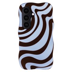 Selencia Cover Vivid Wavy con MagSafe Samsung Galaxy S26 - Dream Swirl Chocolate