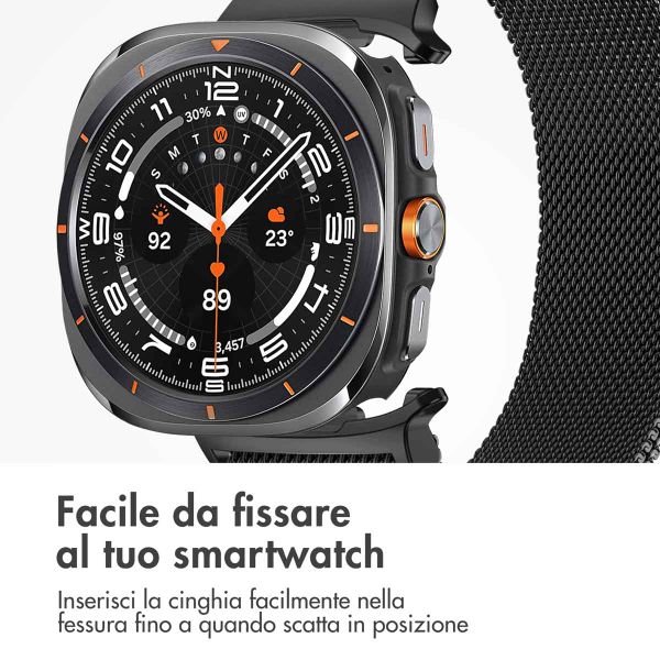 imoshion Cinturino milanese magnetico Samsung Galaxy Watch Ultra (2024/2025) - Nero