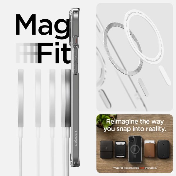 Spigen Cover Posteriore Ultra Ibrida con MagSafe Apple iPhone 15 - Graphite