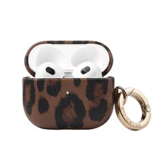 Selencia Cover Sabi stampa pantera  Apple Airpods 3 - Mocha Brown
