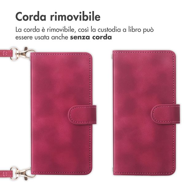 imoshion Cover a libro con Cordino Samsung Galaxy A37 (5G) - Rosso