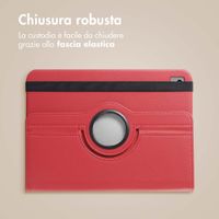 imoshion Cover Girevole a 360° Apple iPad 9 (2021) 10.2 pollici / iPad 8 (2020) 10.2 pollici / iPad 7 (2019) 10.2 pollici - Rosso scuro