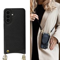 Selencia Cover per telefono Nova con cordino e portacarte Samsung Galaxy A57 (5G) - Nero
