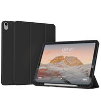 Accezz Cover a libro in silicone Smart Apple iPad 11 (2025) 11 pollici A16 / iPad 10 (2022) 10.9 pollici - Nero
