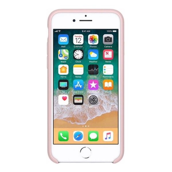 Apple Cover in Silicone Apple iPhone SE (2022 / 2020) / 8 / 7 - Chalk Pink