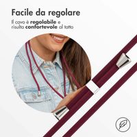 imoshion Cover in Silicone con Cordino Samsung Galaxy S24 Ultra - Rosso scuro