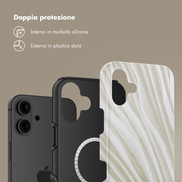 Selencia Cover posteriore Vivid con MagSafe Apple iPhone 16 - Nature Light Brown