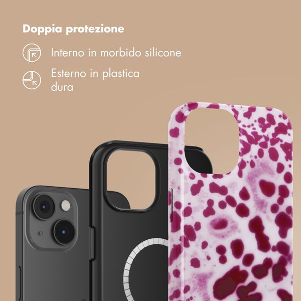 Selencia Cover posteriore Vivid con MagSafe Apple iPhone 14 - Cosmic Orchid