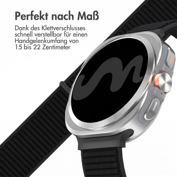imoshion Nylon bandje Samsung Galaxy Watch Ultra (2024/2025) - Zwart