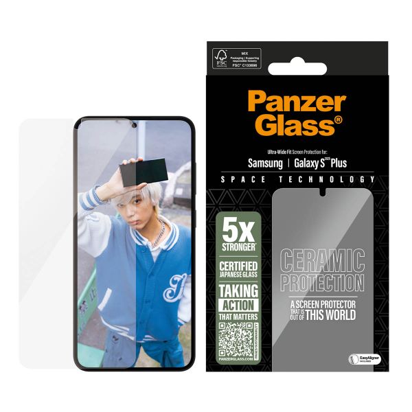 PanzerGlass Vetro temperato in ceramica con applicatore Samsung Galaxy S25 Plus