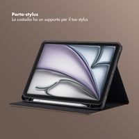 Selencia Cover Riva Apple iPad Air 11 pollici (2026) M4 / (2025) M3 / (2024) M2 / Air 5 (2022) / Air 4 (2020) - Mocha Brown