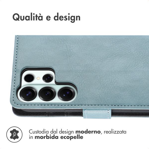 imoshion Cover a libro di Lusso Samsung Galaxy S26 Ultra - Azzurro