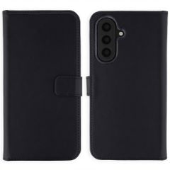 Selencia Cover a libro in vera pelle Samsung Galaxy A57 (5G) - Nero
