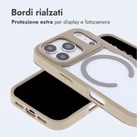 imoshion Bookcase trasparente con MagSafe Apple iPhone 18 Pro Max / 17 Pro Max - Beige