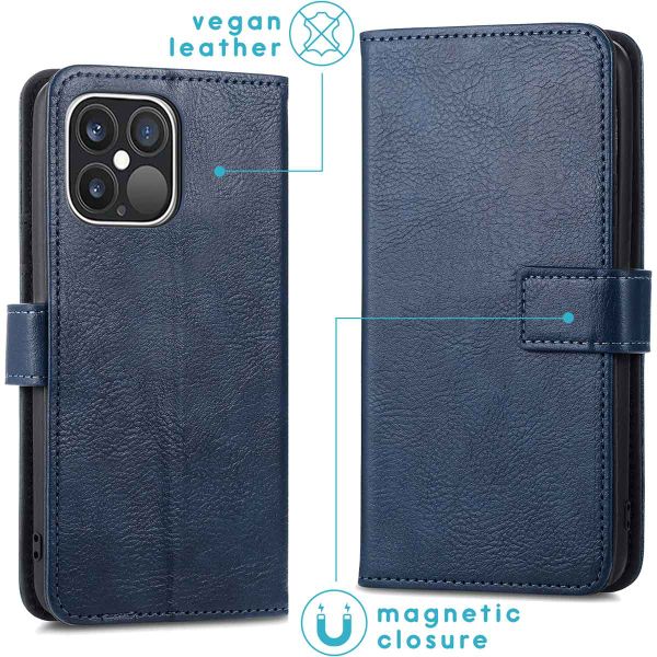 imoshion Cover a libro di Lusso Apple iPhone 13 Pro - Blu scuro