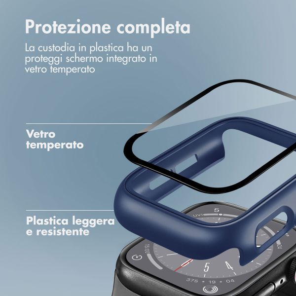imoshion Cover rigida integrale Apple Watch 4 / 5 / 6 / SE - 44 mm - Blu scuro