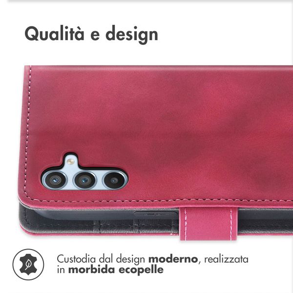 imoshion Cover a libro con Cordino Samsung Galaxy A56 - Rosso