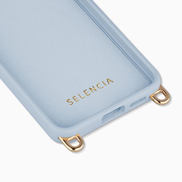 Selencia Cover posteriore Rivièra con MagSafe con ganci rimovibili Samsung Galaxy S25 / S24 - Powder Blue