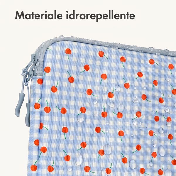 imoshion Custodia per laptop Design 13-14 pollici - Cherry Check
