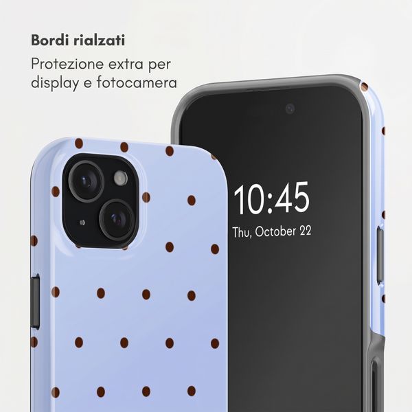 Selencia Cover Posteriore Vivid Apple iPhone 15 - Happy Dots Digital Sky
