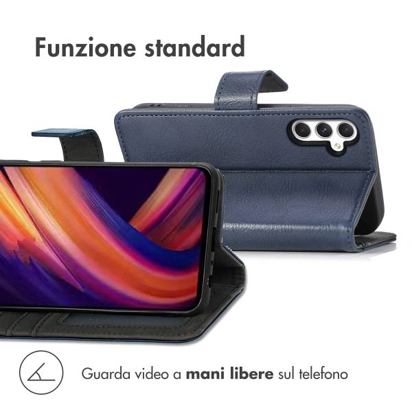 imoshion Cover a libro di Lusso Samsung Galaxy A25 (5G) - Blu scuro