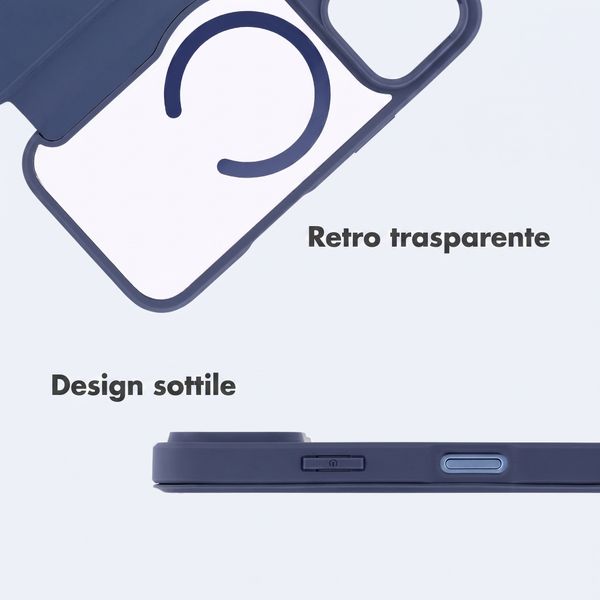 imoshion Bookcase trasparente con MagSafe Apple iPhone 18 Pro / 17 Pro - Blu