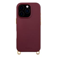 Selencia Cover posteriore Rivièra con MagSafe con ganci rimovibili Apple iPhone 16 Pro Max - Bold Burgundy