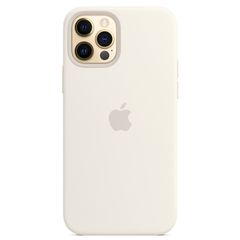 Apple Cover Posteriore in Silicone con MagSafe Apple iPhone 12 (Pro) - White