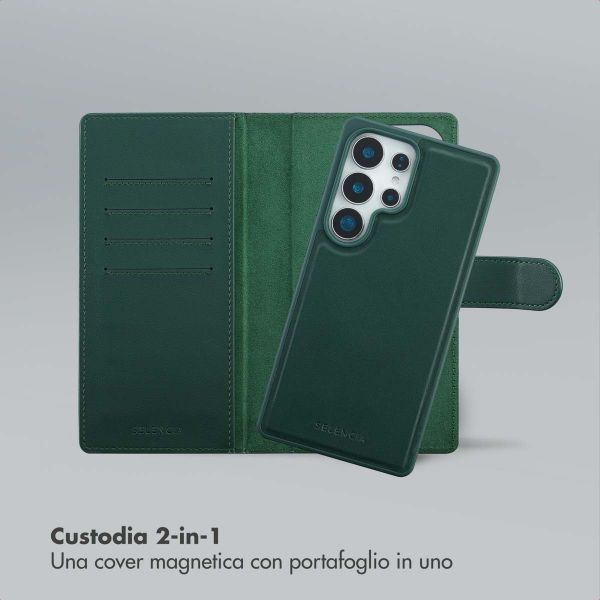Selencia Libreria rimovibile Olyn con MagSafe Samsung Galaxy S25 Ultra - Verde
