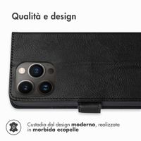 imoshion Cover a libro di Lusso Apple iPhone 13 Pro - Nero