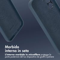 Accezz Cover in Pelle con MagSafe Samsung Galaxy S24 - Nightfall Blue