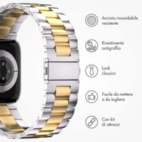 imoshion Cinturino in acciaio Apple Watch | 44/45/46/49 mm - Argento & Oro