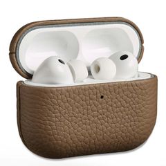 Accezz Cover in vera pelle  Apple Airpods Pro 3 - Taupe