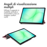 imoshion Cover Trifold Design Samsung Galaxy Tab A11 Plus / A9 Plus - Bloom Love Blush