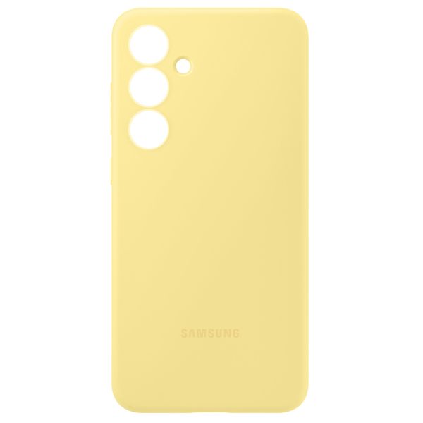 Samsung Cover originale in silicone Samsung Galaxy S24 FE - Giallo