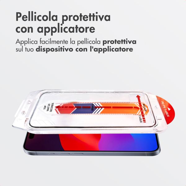 Accezz Vetro temperato + Applicatore Apple iPhone 17 Pro