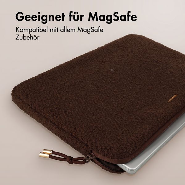 Selencia Cover laptop teddy 13-14 pollici - Choco Brown