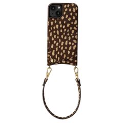 Selencia Nova cover posteriore in vera pelle con portacarte Apple iPhone 14 / 13 - Fawn Chic