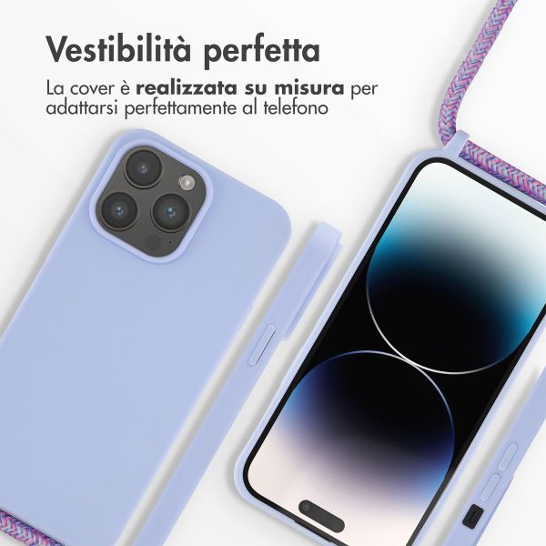 imoshion Cover in Silicone con Cordino Apple iPhone 14 Pro Max - Viola